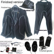 Fluorescent Dance Performance Wear Props LED Shiny Clothes