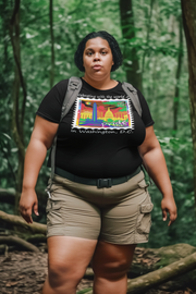 Pride 2025 Unisex Tee Washington D.C. Rainbow Stamp Shirt