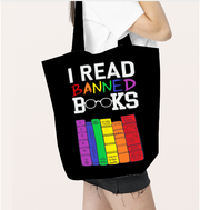 Rainbow Gay Pride  Canvas Tote Bags with Inner Zippered Pocket 14