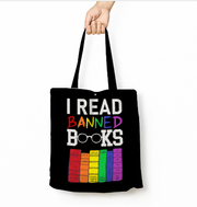 Rainbow Gay Pride  Canvas Tote Bags with Inner Zippered Pocket 14