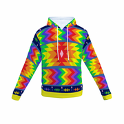 Pride Hoodie Native American Pattern Rainbow Flag LGBTQ  Gay Pride
