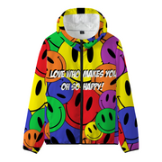 Gay Pride Hoodie, Pride Hoodie, Love is Love Hoodie, Smiley Face Hoodie, LGBTQ Hoodie, Gay and Lesbian Hoodie, Queer Hoodie, Rainbow Hoodie