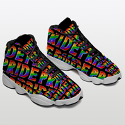 Gay Pride High Top Sneakers, Gay Pride Fashion Sport Sneakers Basketball Sneakers, Gay Pride Sneakers, Gay Pride Shoes