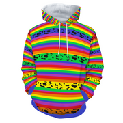 Gay Pride Hoodie, Pride Hoodie, Aztec Print (Mexico) Gay Pride Hoodie, Rainbow Hoodie, LGBTQ Hoodie, Gay Hoodie, Lesbian Hoodie