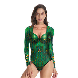 TNTN Women's Halterneck One Piece Swimsuit with Honeycomb Pattern No Pads