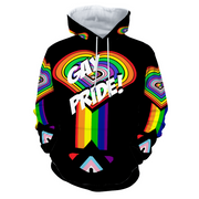 Gay Pride Hoodie, Pride Hoodie, Penis Hoodie, LGBTQ Hoodie, Gay Hoodie, Gay Man Hoodie, Rainbow Pride Hoodie, Rainbow Hoodie,