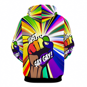 Gay Pride Hoodie, Just Say Gay Pride Hoodie, Rainbow Pride Hoodie, Queer Hoodie, Men's Gay Pride Hoodie, Women's Gay Pride Hoodie