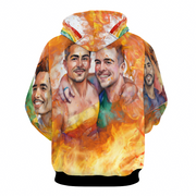 Gay Pride Hoodie, LGBTQ Gay Pride Hoodie, Hispanic , Gay Pride Hoodie, Gay Pride  Unisex Hoodie with Pockets