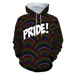 Gay Pride Hoodie African Rainbow Hoodie Lesbian Hoodie LGBTQ Hoodie Gay Man Hoodie Rainbow Flag Hoodie