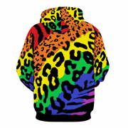 Gay Pride Hoodie, Pride Hoodie, Rainbow Hoodie, Rainbow Leopard Hoodie, Gay Hoodie, Lesbian Hoodie