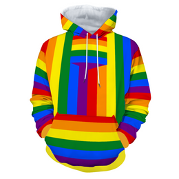 Gay Pride Hoodie, Baja Style  Hoodie, Mexico Hoodie, Pride Hoodie, Gay Man Hoodie, Lesbian Hoodie, Rainbow Flag Hoodie, LGBTQ Hoodie, Queer