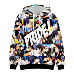 Gay Pride Hoodie, Anime Hoodie, Pride Hoodie, Pride Pullover Sweatshirts with Pockets, Manga Hoodie, Teenager gay pride, teen pride, teen age boy gay pride, twink gay pride, Gay Pride,