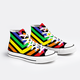 Gay Pride Shoes Unisex High Top Canvas Shoes
