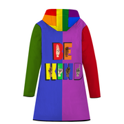 Gay Pride Bubble Coat with Hood - Women's
