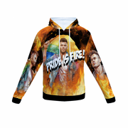 Gay Pride Hoodie, Pride is Fire Hoodie, Pride Hoodie, Rainbow Flag Hoodie, LGBTQ Hoodie, Queer Hoodie, Gay Man Hoodie