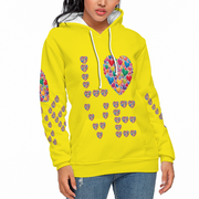 Gay Pride Hoodie, Love Hoodie, Gift for Her, Yellow Hoodie with Pockets, Hoodie, Women's Hoodie, Men's Hoodie, Pullover Hoodie, Sweater