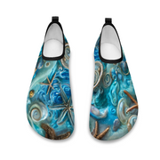 Ocean Pattern Unisex Water Shoes Paddling Shoes Wading Shoes Aqua Socks