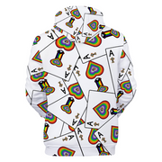 Pride Hoodie, Gay Pride Hoodie, Plush Hoodie, Ace in the Hole Hoodie, Rainbow Pride Hoodie, Gay Hoodie, Hoodie, LGBTQ Hoodie, Queer Hoodie