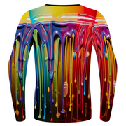 Gay Pride Man's Sports Top Stretchable Quick Drying Long Sleeve T-shirt