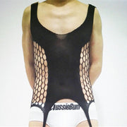 Men's mesh bodysuit - men's pantyhose - men's stockings - men's tights - men's sexy outfit - men's fishnet stockings - men's lingerie - Showyourgaypride.com