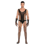Men's mesh bodysuit - men's pantyhose - men's stockings - men's tights - men's sexy outfit - men's fishnet stockings - men's lingerie - Showyourgaypride.com