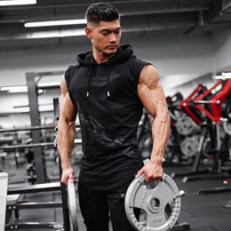 Men Bodybuilding Tank Top sleeveless Hoodie Sweatshirt Summer Gyms Fitness Workout Casual Fashion Singlet Vest Crossfit Clothing - Showyourgaypride.com