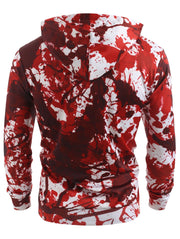 Halloween Style Thirsty Vampire Lip Tongue Print Hoodie - Showyourgaypride.com