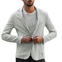 Men's Solid Casual Suit Coat Slim Fit Tuxedo Suit Blazers Business Tops - Showyourgaypride.com