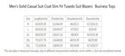 Men's Solid Casual Suit Coat Slim Fit Tuxedo Suit Blazers Business Tops - Showyourgaypride.com