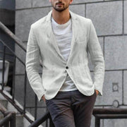 Men's Solid Casual Suit Coat Slim Fit Tuxedo Suit Blazers Business Tops - Showyourgaypride.com