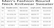 Men's Fashion Round Neck Knitwear Sweater Long Sleeve Pullover - Showyourgaypride.com