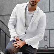 Men's Solid Casual Suit Coat Slim Fit Tuxedo Suit Blazers Business Tops - Showyourgaypride.com