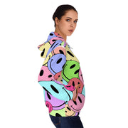 Womens Full-Zip Hoodie - Smiley face zip hoodie - Lady's full zip hoodie - Womens full zip sweater - Smiley face clothing - Lady's full zip - Showyourgaypride.com