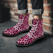 Custom Round Toe Boots Fashion Unisex All Over Print Shoes - Showyourgaypride.com