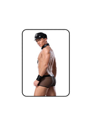 Sexy mens costume - male stripper - gogo - police costume - men bondage costume - cop costume - bdsm -men leather fetish - master and slave - Showyourgaypride.com