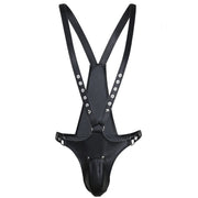 Muscle Men's Patent Leather Nightclub Bar Bodysuit - Showyourgaypride.com