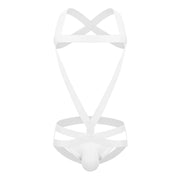Gay Men's Harness, Men's Simple One Piece Cotton Bodysuit