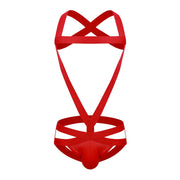 Gay Men's Harness, Men's Simple One Piece Cotton Bodysuit