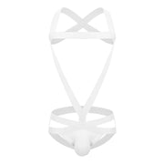 Gay Men's Harness, Men's Simple One Piece Cotton Bodysuit