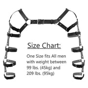 Men's Leather Arm Harness - Adjustable Shoulder Harness - Men's black harness - Fetish wear For Men - Gift for Him Gay Harness - Boyfriend - Showyourgaypride.com