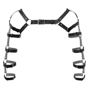 Men's Leather Arm Harness - Adjustable Shoulder Harness - Men's black harness - Fetish wear For Men - Gift for Him Gay Harness - Boyfriend - Showyourgaypride.com