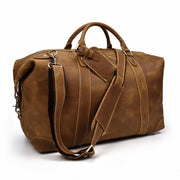 Crazy horse leather large capacity luggage bag, Leather bag, leather tote bag, leather carryon bag, leather shoulder bag