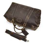 Crazy horse leather large capacity luggage bag, Leather bag, leather tote bag, leather carryon bag, leather shoulder bag