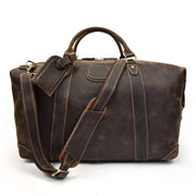 Crazy horse leather large capacity luggage bag, Leather bag, leather tote bag, leather carryon bag, leather shoulder bag