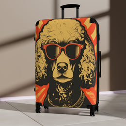Poodle - Suitcases - Suitcase - large suitcase - carry on suitcase - luggage - airport - suitcase with wheels -