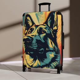 German Shepherd - Carry on suitcase -Suitcase - suitcases - large suitcase - luggage - airport - suitcase with wheels - - Showyourgaypride.com