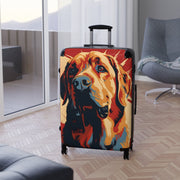 Golden Retriever - Suitcase with wheels - Suitcase - suitcases - large suitcase - carry on suitcase - luggage - airport -carry on luggage - gifts for men - Showyourgaypride.com