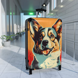 Corgi - Suitcase -carry on suitcase - suitcase with wheels - suitcases - large suitcase - luggage - airport - Carry on luggage - gifts for men - Showyourgaypride.com