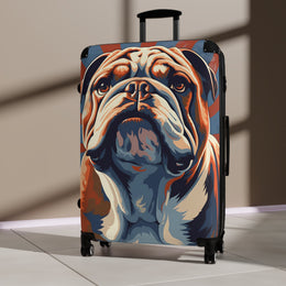 Bulldog - Suitcase - suitcases - airport - large suitcase - carry on suitcase - luggage -  Carry on luggage - gifts for men - suitcase with wheels - Showyourgaypride.com