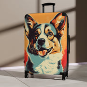 Corgi - Suitcase -carry on suitcase - suitcase with wheels - suitcases - large suitcase - luggage - airport - Carry on luggage - gifts for men - Showyourgaypride.com